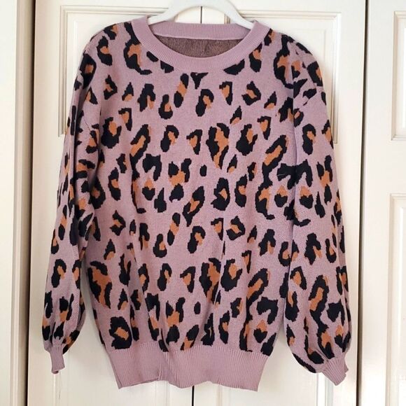 Cardigan Sweater Animal Print, Size S, NWOT! - Picture 1 of 2